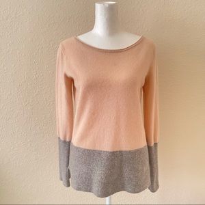 club Monaco pink and grey sweater cashmere small
